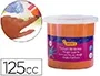 Jovi Pintura De Dedos Estuche 5 Botes 125 mL Naranja, Lavable, Sin Gluten, No Tóxica