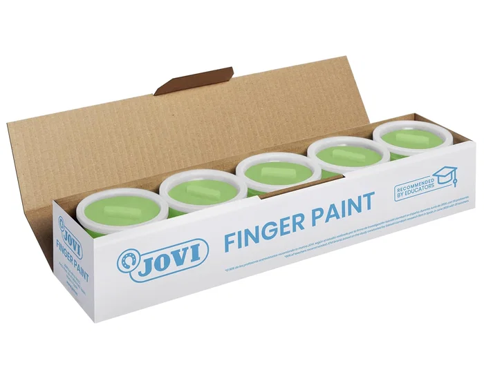 Jovi Estuche de Pintura de Dedos de 5 Botes de 125 ml Verde