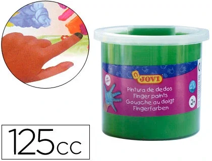 Jovi Pintura de Dedos Estuche 5 Botes 125ml Verde Jovi Pintura de Dedos Estuche 5 Botes 125ml Verde