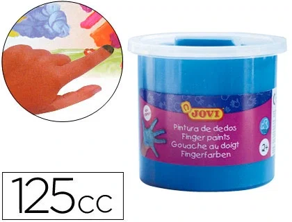 Jovi Pintura de Dedos Estuche 5 Botes 125ml Azul Jovi Pintura de Dedos Estuche 5 Botes 125ml Azul
