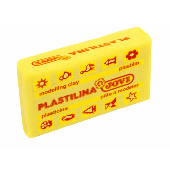 JOVI Plastilina School Pastilla Amarillo Claro Caja de 30 unidades