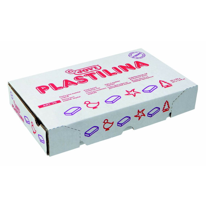 JOVI Plastilina School Pastilla Amarillo Claro Caja de 30 unidades