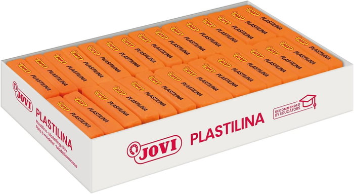 JOVI Plastilina School Naranja, Caja de 30 unidades de 50 g