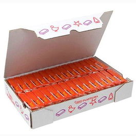 Jovi Plastilina School Pastilla 50 gr Naranja Caja 30 Ud