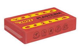 JOVI Plastilina School Pastilla Roja 50 g Caja de 30