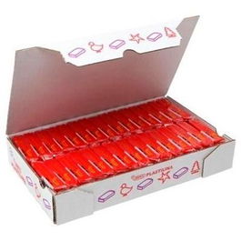 Jovi Plastilina School Pastilla 50 gr Rojo Caja 30 Ud
