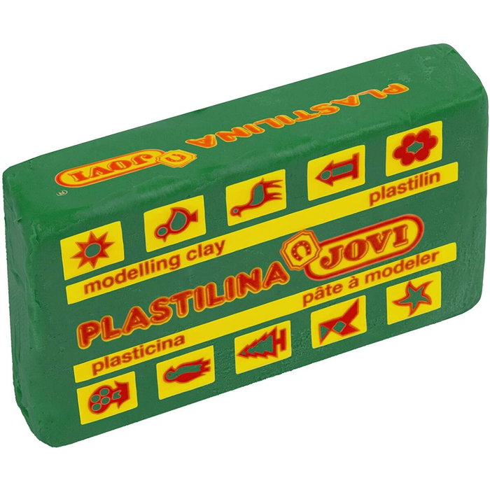 JOVI Plastilina School Verde Oscuro Caja de 30 Pastillas de 50 g