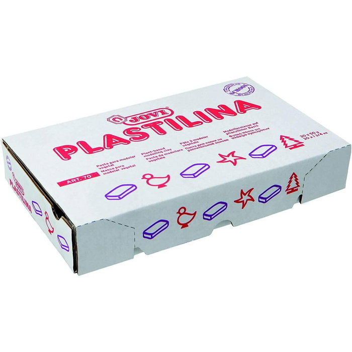 JOVI Plastilina School Verde Oscuro Caja de 30 Pastillas de 50 g