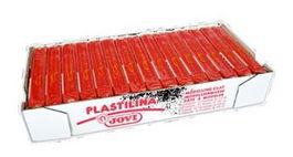 Jovi Plastilina School Pastilla Rojo 150 gr Caja 15 Ud