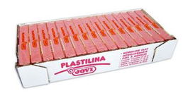 Jovi Plastilina School, Pastilla 150 gr, Rosa, Caja 15 Unidades