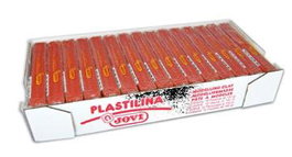 Jovi Plastilina School Pastilla 150 gr Marrón Caja 15 Ud