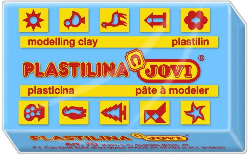 Jovi Plastilina School Azul Claro Caja de 15 Pastillas de 150 g