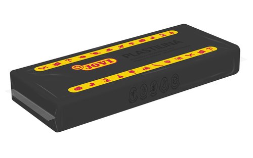 Jovi Plastilina School Pastilla 150g Negro Caja 15 Ud