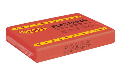 Jovi Plastilina Unicolor Rojo Caja de 15 Pastillas de 350 g