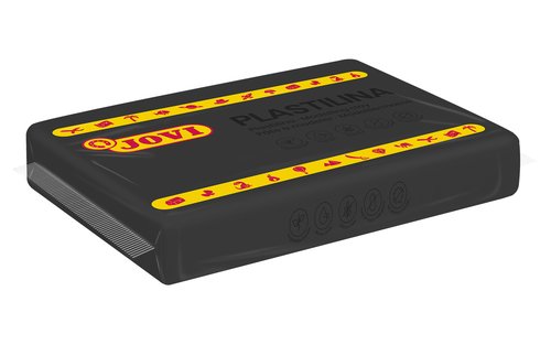 Plastilina Jovi 72 Pastilla 350 Gr. Negro Caja De 15 Plastilina Jovi 72 Pastilla 350 Gr. Negro Caja De 15