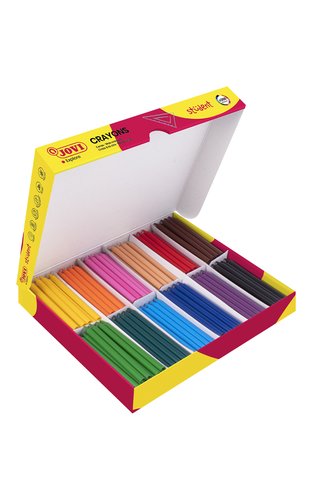 Jovi Plasticolor Ceras Plásticas Colores Surtidos Caja de 300 Unidades
