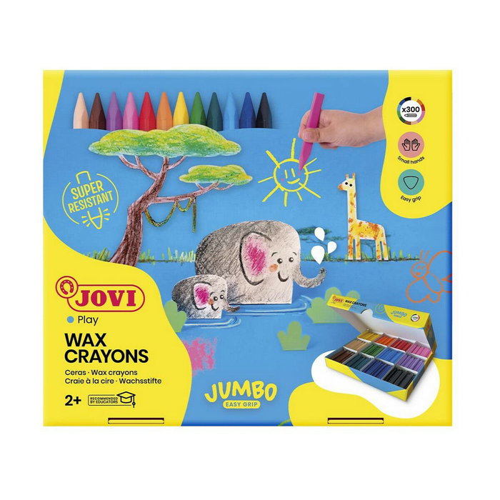 Jovi Triwax Ceras de Colores Surtidos Caja de 300 Unidades