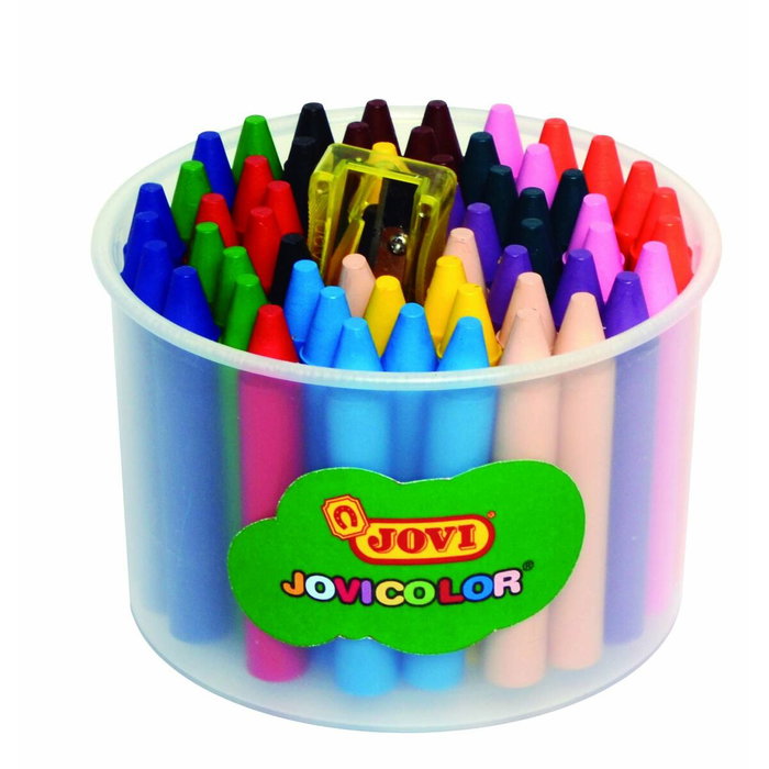 Jovi Jovicolor Bote de 60 Ceras Surtidas + 1 Sacapuntas