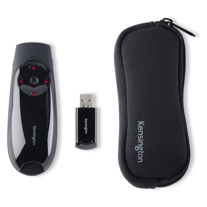 Kensington Expert Presentador Inalámbrico con Control de Cursor y Láser Rojo Kensington Expert Presentador Inalámbrico con Control de Cursor y Láser Rojo