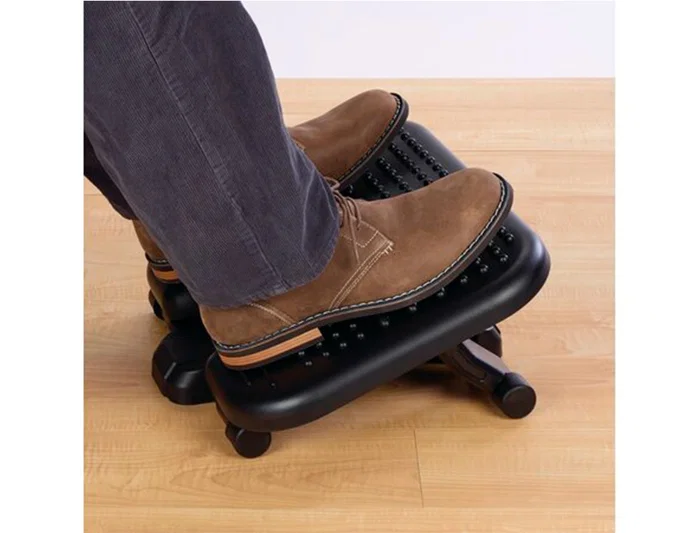 Kensington Reposapiés SoleMassage Negro con 5 Alturas Ajustables Kensington Reposapiés SoleMassage Negro con 5 Alturas Ajustables