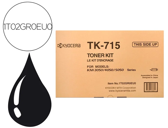 Kyocera TK-715 Cartucho de Tóner Original Negro