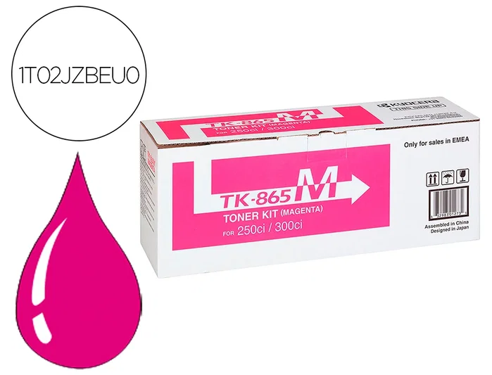 Kyocera TK-865M Tóner Magenta para TASKALFA 250ci/300ci