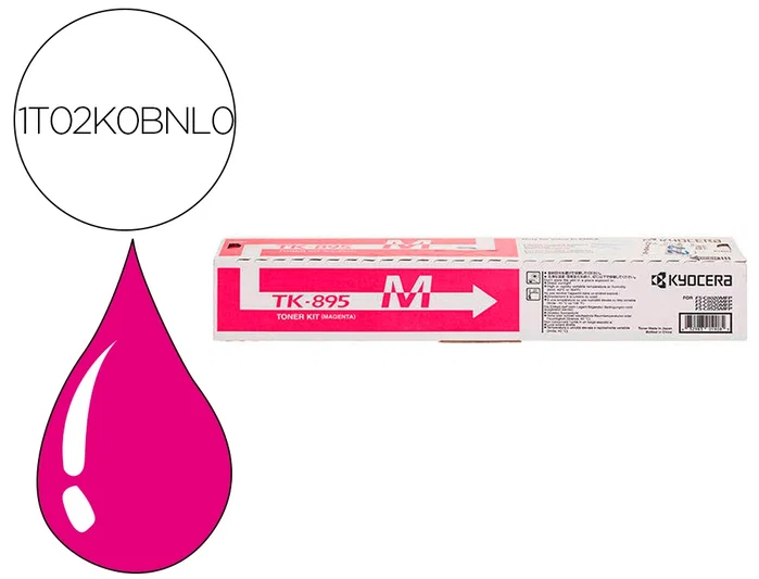 Kyocera TK-895M Magenta Tóner 1T02K0BNL0