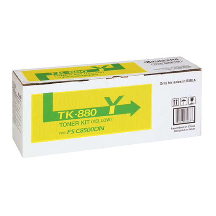 Kyocera TK880Y Tóner Amarillo para FS-C8500DN