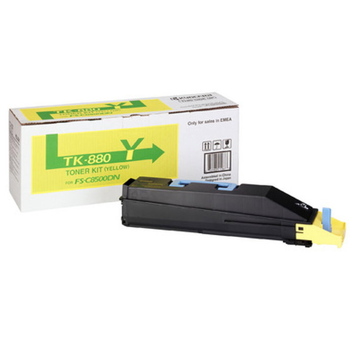 Kyocera TK880Y Tóner Amarillo para FS-C8500DN