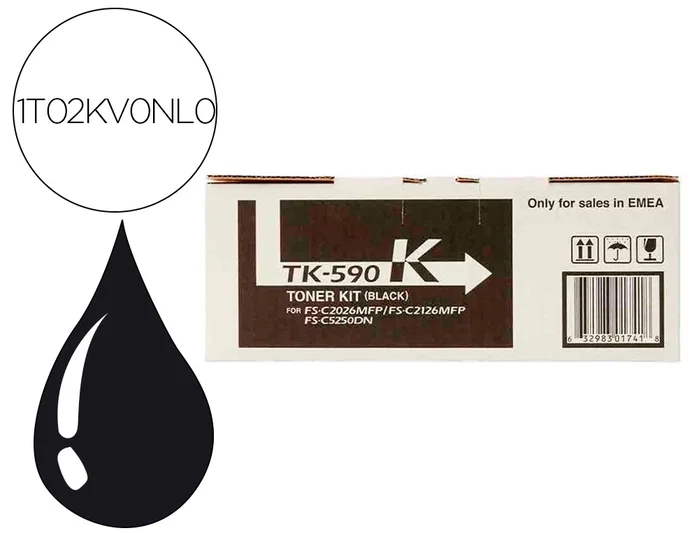 Kyocera TK-590K Cartucho de Tóner Negro