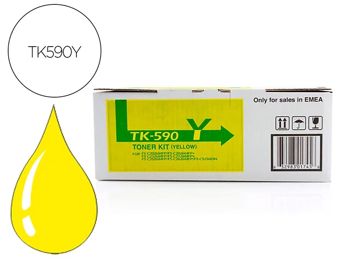 Kyocera TK-590y Tóner Amarillo