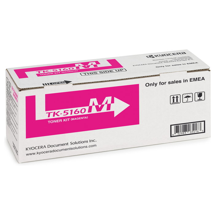 Kyocera TK 5160M Tóner Magenta Original 12000 Páginas para ECOSYS P7040cdn Kyocera TK 5160M Tóner Magenta Original 12000 Páginas para ECOSYS P7040cdn