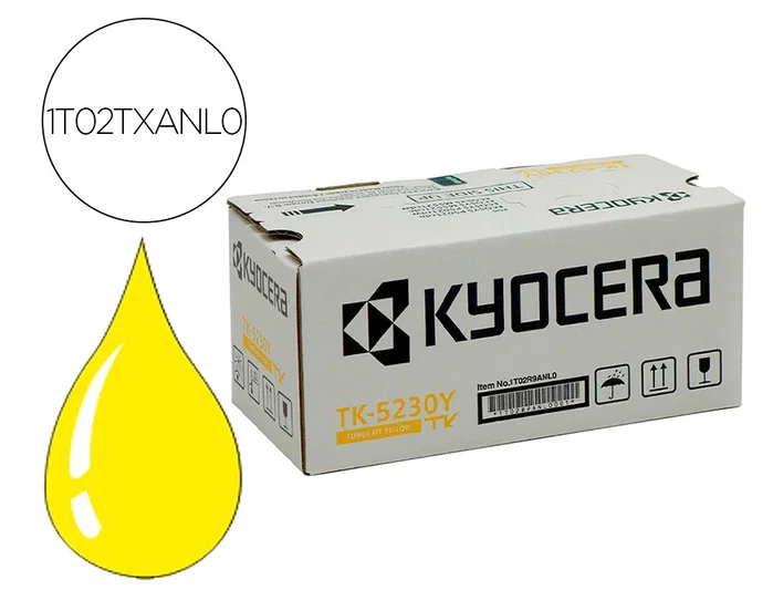 Kyocera TK-5230Y Cartucho de Tóner Amarillo Kyocera TK-5230Y Cartucho de Tóner Amarillo