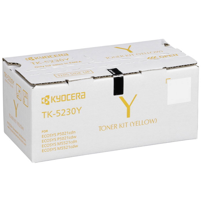 Kyocera TK-5230Y Cartucho de Tóner Amarillo Kyocera TK-5230Y Cartucho de Tóner Amarillo