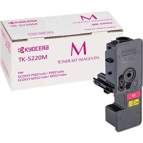 Kyocera Mita TK-5220 M Toner Magenta, para Impresoras Laser Ecosys M5521Cdn, M5521Cdw, P5021Cdn, P5021Cdw - 1200 Páginas Kyocera Mita TK-5220 M Toner Magenta, para Impresoras Laser Ecosys M5521Cdn, M5521Cdw, P5021Cdn, P5021Cdw - 1200 Páginas