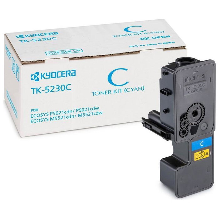 Kyocera Mita Tóner Cian TK-5230C para M5521cdw (2.200 páginas) Kyocera Mita Tóner Cian TK-5230C para M5521cdw (2.200 páginas)