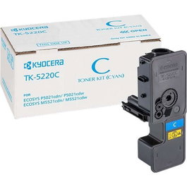Kyocera-Mita TK-5220C Tóner Cian Ecosys M5521Cdn, M5521Cdw, P5021Cdn, P5021Cdw