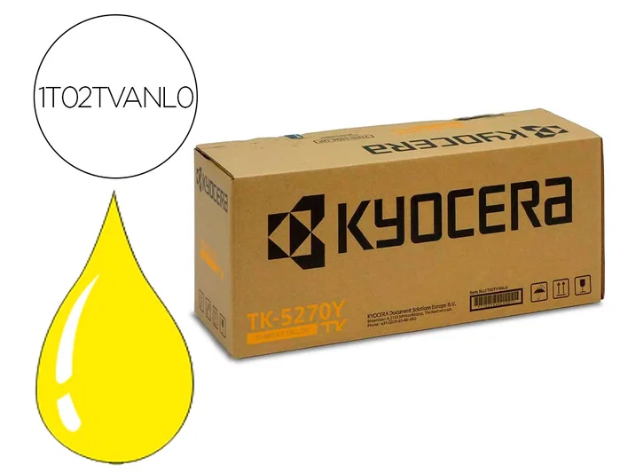 Kyocera TK-5270Y Cartucho de Tóner Amarillo Kyocera TK-5270Y Cartucho de Tóner Amarillo