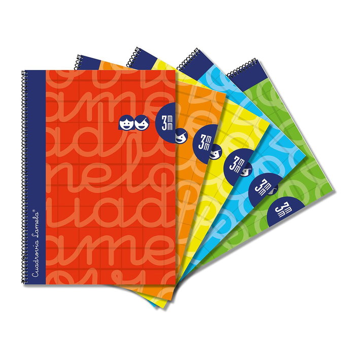 Lamela Cuaderno Espiral 4º 80H 70gr Cuadro Vía 3mm c/Margen - Pack de 5 unidades Lamela Cuaderno Espiral 4º 80H 70gr Cuadro Vía 3mm c/Margen - Pack de 5 unidades