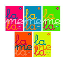 Lamela Bloc Tapa Polipropileno 4º 80H Cuadrovia 3 Mm Surtidos (6 Col.) (Set de 6)