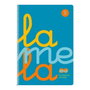 Lamela Set de 5 Cuadernos Espiral Folio 80H 90gr Cuadrovía 3mm Azul Fluorescente