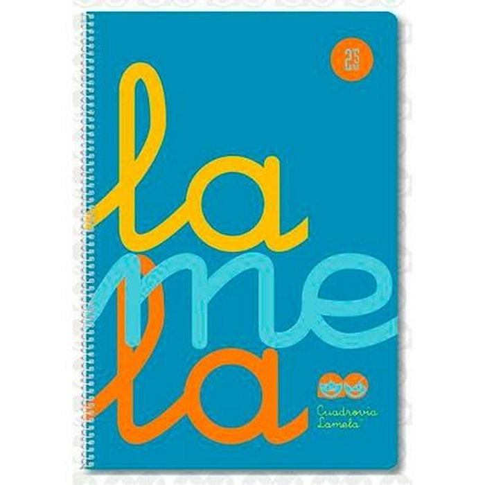 Lamela Set de 5 Cuadernos de Espiral Folio 80H Cuadro Vía 5mm Azul Fluorescente Lamela Set de 5 Cuadernos de Espiral Folio 80H Cuadro Vía 5mm Azul Fluorescente