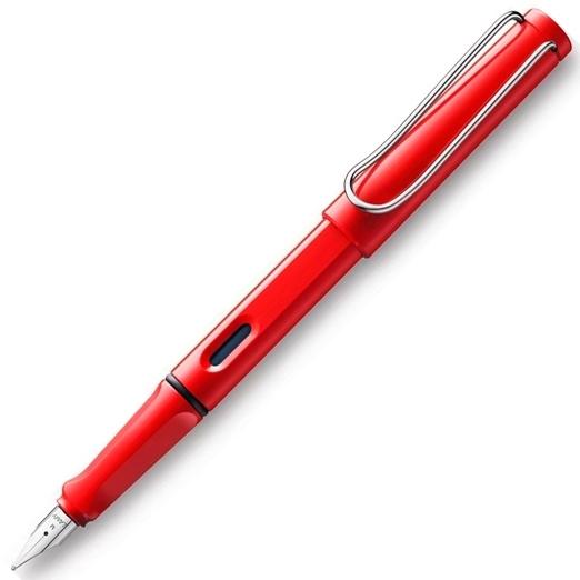 Lamy Pluma Estilográfica Safari Modelo 016 Punta M Color Rojo - Para Tinta Azul Lamy Pluma Estilográfica Safari Modelo 016 Punta M Color Rojo - Para Tinta Azul