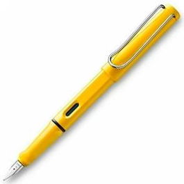 Lamy Safari 018 M Estilográfica Punta M Tinta Azul Color Amarillo
