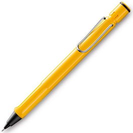 Lamy Portaminas Safari 0.5mm con Clip Metálico y Goma de Borrar Amarillo