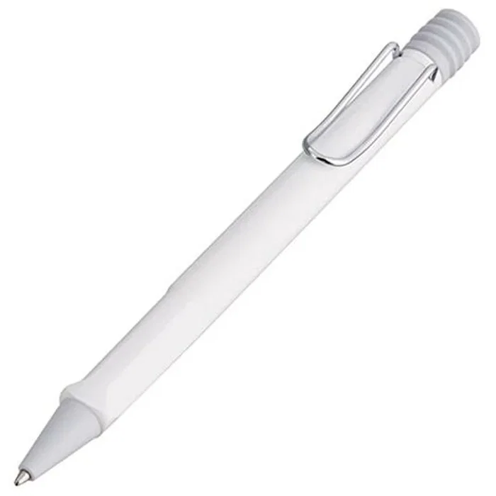Lamy Bolígrafo Safari White 219M Punta M Tinta Azul Recargable Estuche Metálico Color Blanco Lamy Bolígrafo Safari White 219M Punta M Tinta Azul Recargable Estuche Metálico Color Blanco