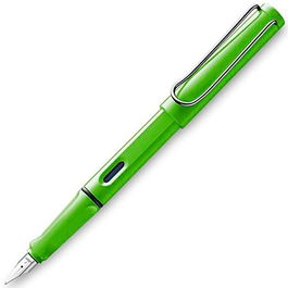 Lamy Safari 013M Pluma Estilográfica Punta M Tinta Azul Color Verde