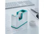LEITZ WOW DUAL Portarrollos de sobremesa Turquesa/blanco