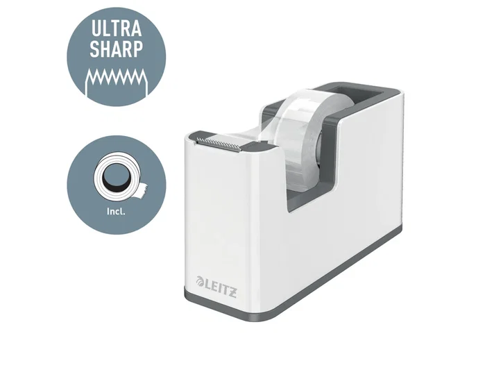 LEITZ WOW DUAL Portarrollos de sobremesa Turquesa/blanco