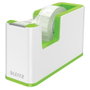 LEITZ WOW Dispensador de cinta dual C/Cinta Verde y Blanco